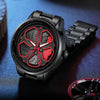 Men's Alloy And Stainless Steel Luminous Sports Car Personality Trend Round Watch