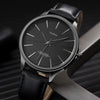 Men's Alloy And Stainless Steel Pu Belt Quartz Watch Round Dial Casual Style