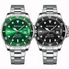 Men's Alloy And Stainless Steel Round Business Style Imitation Mechanical Waterproof Luminous Watch
