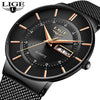 Men's Alloy And Stainless Steel Round Dial Quartz Movement Business Style Outdoor Sports Watch