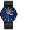 Men's Alloy And Stainless Steel Round Dial Quartz Movement Business Style Outdoor Sports Watch