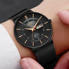 Men's Alloy And Stainless Steel Round Dial Quartz Movement Business Style Outdoor Sports Watch