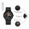 Men's Alloy And Stainless Steel Round Dial Quartz Movement Business Style Outdoor Sports Watch
