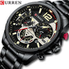 Men's Alloy And Stainless Steel Round Dial Quartz Sports Watch