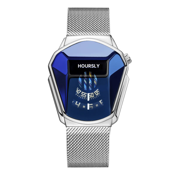 Men's Alloy And Stainless Steel Round Dial Quartz Waterproof Fashion Watch