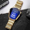 Men's Alloy And Stainless Steel Round Dial Quartz Waterproof Fashion Watch