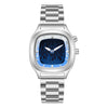 Men's Alloy And Stainless Steel Round Dial Waterproof Quartz Watch Retro Creative Dynamic Flame Design