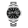 Men's Alloy And Stainless Steel Round Luminous Waterproof Sports Quartz Watch