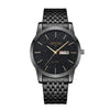 Men's Alloy And Stainless Steel Waterproof Luminous Quartz Watch With Round Dial