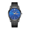 Men's Alloy And Stainless Steel Waterproof Luminous Quartz Watch With Round Dial