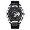 Men's Alloy And Stainless Steel Waterproof Luminous Watch With Calendar Round Dial