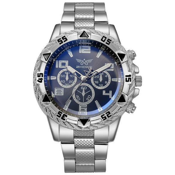 Men's Alloy And Steel Strip Casual Watch With Round Dial