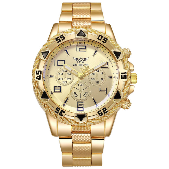 Men's Alloy And Steel Strip Casual Watch With Round Dial