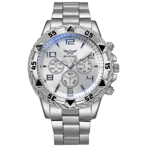 Men's Alloy And Steel Strip Casual Watch With Round Dial