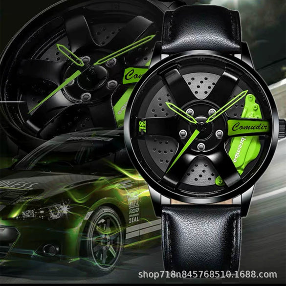 Men's Alloy Automatic Movement Waterproof Round Watch With Steel Strap