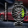 Men's Alloy Automatic Movement Waterproof Round Watch With Steel Strap