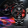 Men's Alloy Automatic Movement Waterproof Round Watch With Steel Strap