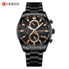 Men's Alloy Band Business Round Dial Quartz Watch