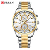 Men's Alloy Band Business Round Dial Quartz Watch