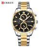 Men's Alloy Band Business Round Dial Quartz Watch