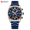 Men's Alloy Band Business Round Dial Quartz Watch