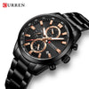 Men's Alloy Band Business Round Dial Quartz Watch