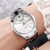 Men's Alloy Band Quartz Watch Business Luminous Double Calendar Casual Round Dial Watch