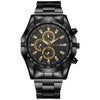 Men's Alloy Band Round Dial Business Style Quartz Watch