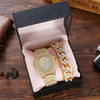 Men's Alloy Band Square Quartz Watch With Diamonds Hiphop Punk Style