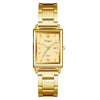 Men's Alloy Belt Business Style Rectangular Quartz Watch
