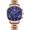 Men's Alloy Belt Casual Nonmechanical Calendar Watch With Round Dial And Printed Logo
