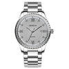 Men's Alloy Belt Quartz Watch With Round Dial And Business Style