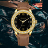 Men's Alloy Belt Quartz Watch With Round Dial And Business Style