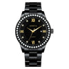 Men's Alloy Belt Quartz Watch With Round Dial And Business Style