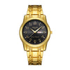 Men's Alloy Business Style Luminous Waterproof Calendar Watch