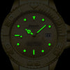 Men's Alloy Business Style Round Dial Fullautomatic Fake Mechanical Hollow Waterproof Luminous Calendar Watch