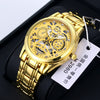 Men's Alloy Business Style Round Dial Quartz Movement Waterproof Luminous Watch