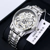 Men's Alloy Business Style Round Dial Quartz Movement Waterproof Luminous Watch
