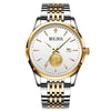 Men's Alloy Business Style Round Dial Smooth Fullautomatic Hollow Movement Luminous Calendar Tide Waterproof Watch