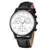 Men's Alloy Case Imitation Leather Strap Round Dial Leisure Watch