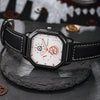 Men's Alloy Case Pu Strap Square Dial Casual Watch