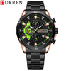 Men's Alloy Case Stainless Steel Band Round Dial Quartz Business Watch