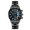 Men's Alloy Case Stainless Steel Strap Electronic Quartz Watch With Round Dial And Business Style