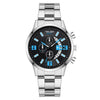 Men's Alloy Case Stainless Steel Strap Electronic Quartz Watch With Round Dial And Business Style