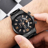 Men's Alloy Case Stainless Steel Strap Electronic Quartz Watch With Round Dial And Business Style