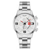 Men's Alloy Case Stainless Steel Strap Electronic Quartz Watch With Round Dial And Business Style