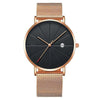 Men's Alloy Case Stainless Steel Strap Pin Buckle Round Dial Leisure Quartz Watch
