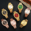 Men's Alloy Case Stainless Steel Strap Round Dial Fashion Quartz Watch
