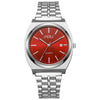 Men's Alloy Case Stainless Steel Strap Round Dial Fashion Quartz Watch