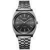 Men's Alloy Case Stainless Steel Strap Round Dial Fashion Quartz Watch